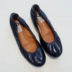 EUC Lanvin Dark Blue Ballet Flats